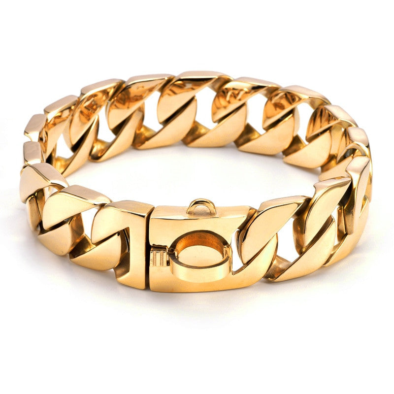 Strong Metal Dog Chain Collars